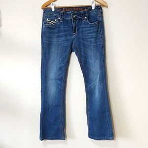 Rock Revival Cameron boot bling jeans